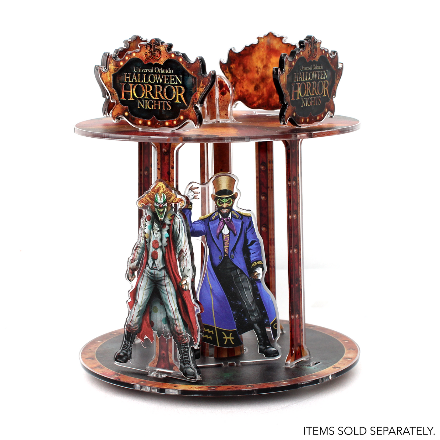 Halloween Horror Nights 2026 Dr. Oddfellow Acrylic Set