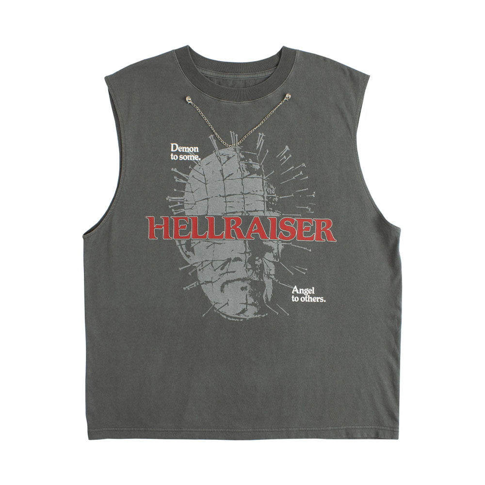 Halloween Horror Nights 2026 Hellraiser Tank Top Grey XX-Large