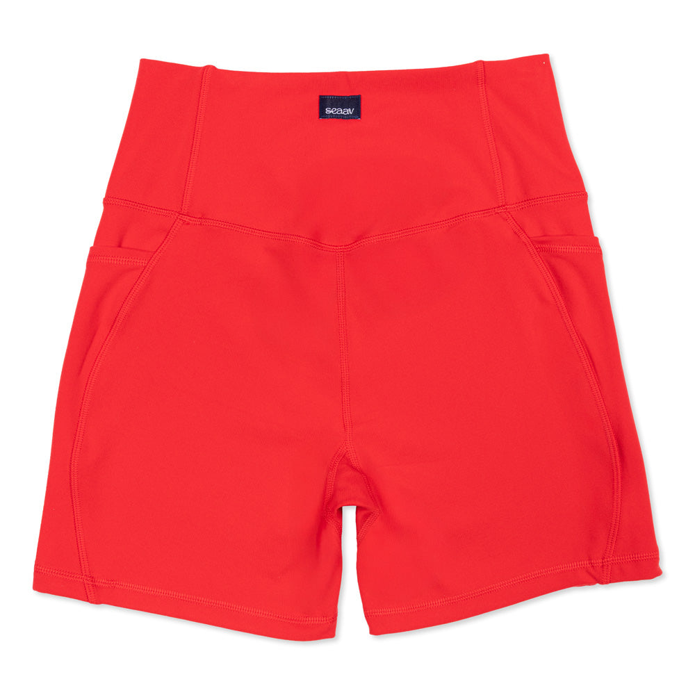 Jaws x Seaav 5” Seabreeze Short with Pockets – Red