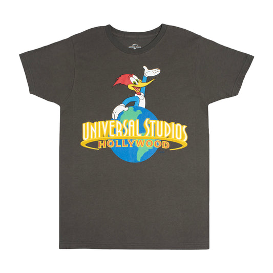 Universal Studios Hollywood Woody Woodpeck T-Shirt, Black, XX-Large