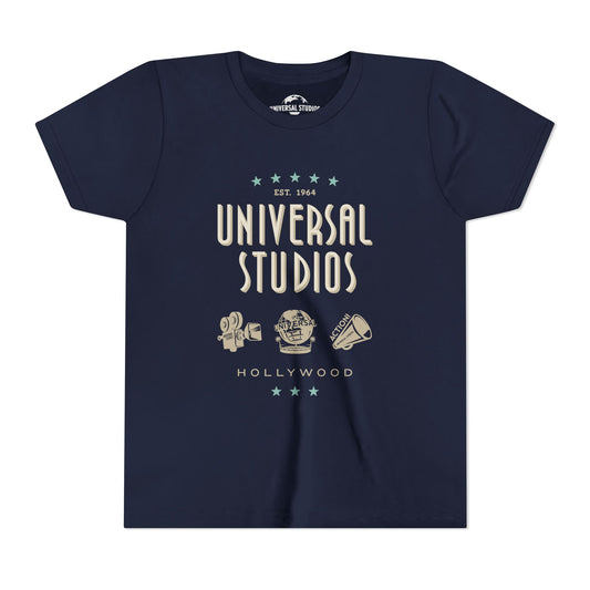 Universal studios hollywood icons youth t-shirt - navy