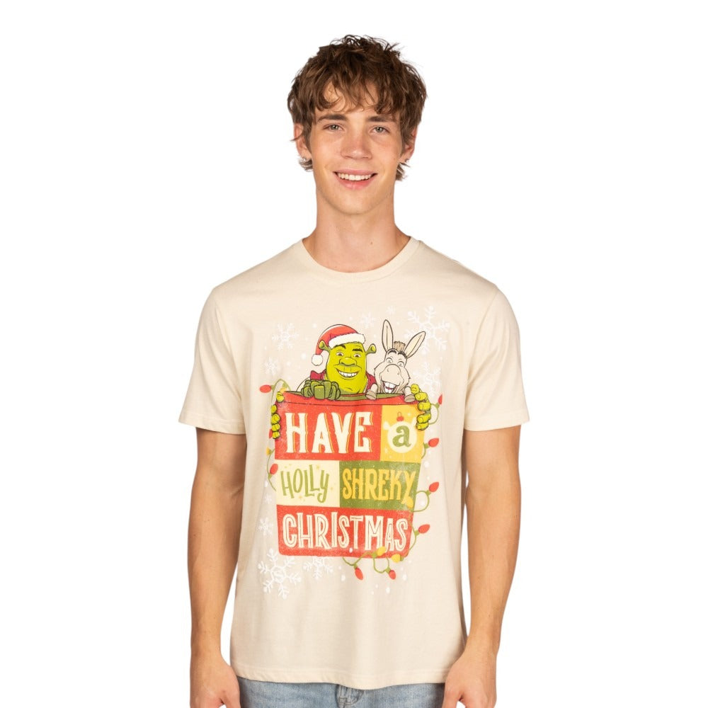 Shrek Have a Holly Shreky Christmas T-Shirt-2