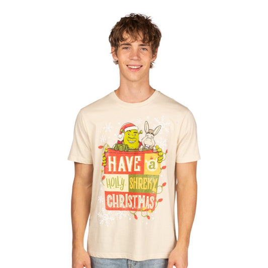Shrek Have a Holly Shreky Christmas T-Shirt-2