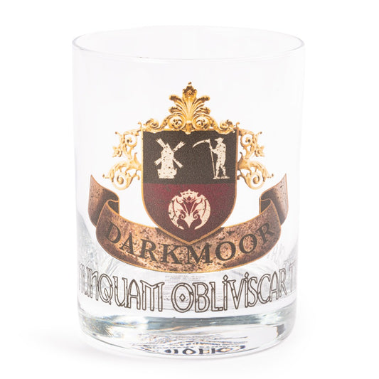 Universal Monsters Darkmoor Crest Rocks Glass