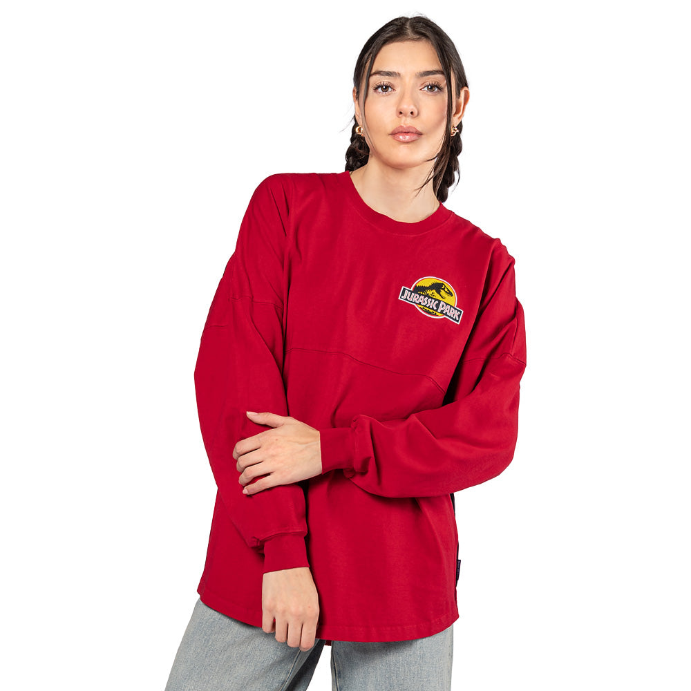 Jurassic Park Classic Logo Spirit Jersey Tee-3
