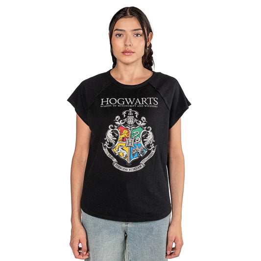 Harry Potter Women's T-Shirt of Hogwarts Crest-2