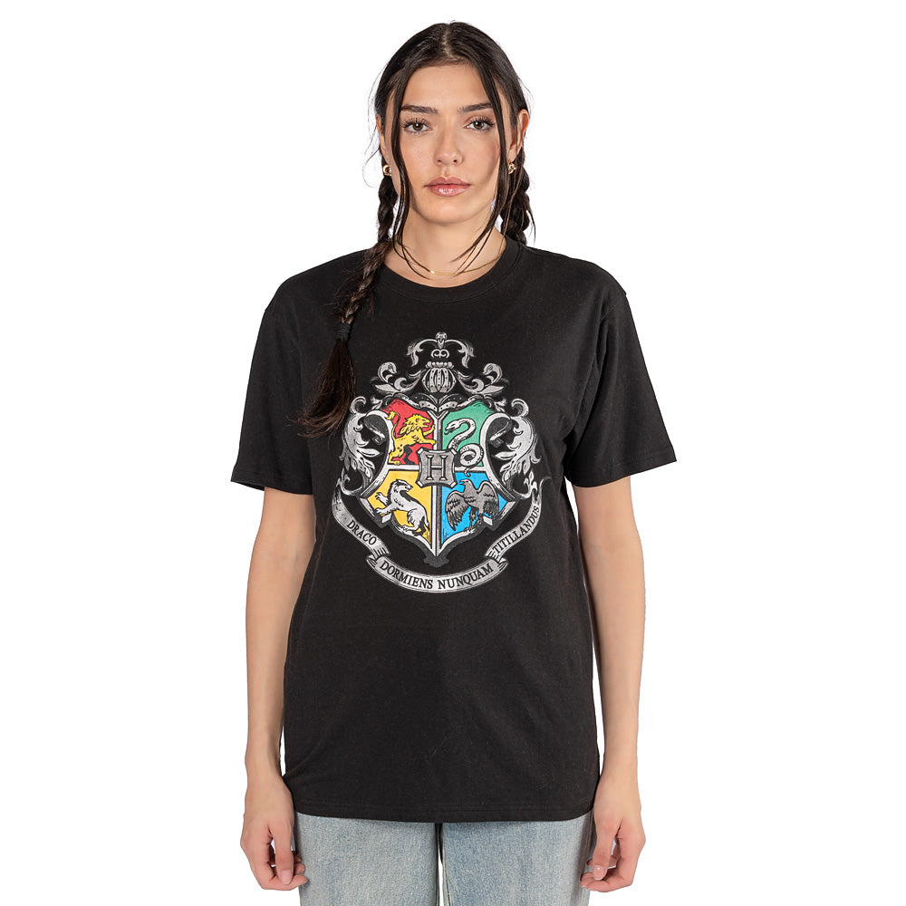 Harry Potter T-Shirt of Hogwarts Crest-3