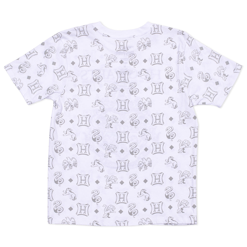 Harry Potter Washed T-Shirt of Hogwarts Crest-2