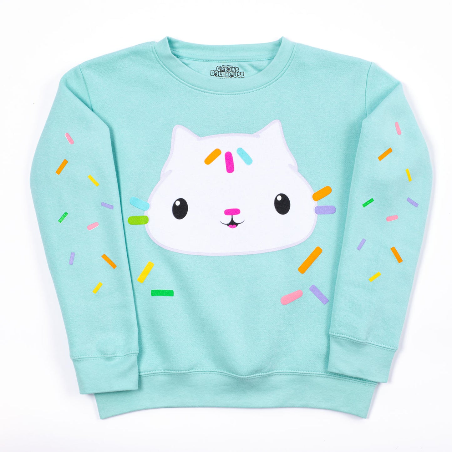 Gabby's Dollhouse Crewneck Sweatshirt of Cakey Cat-3