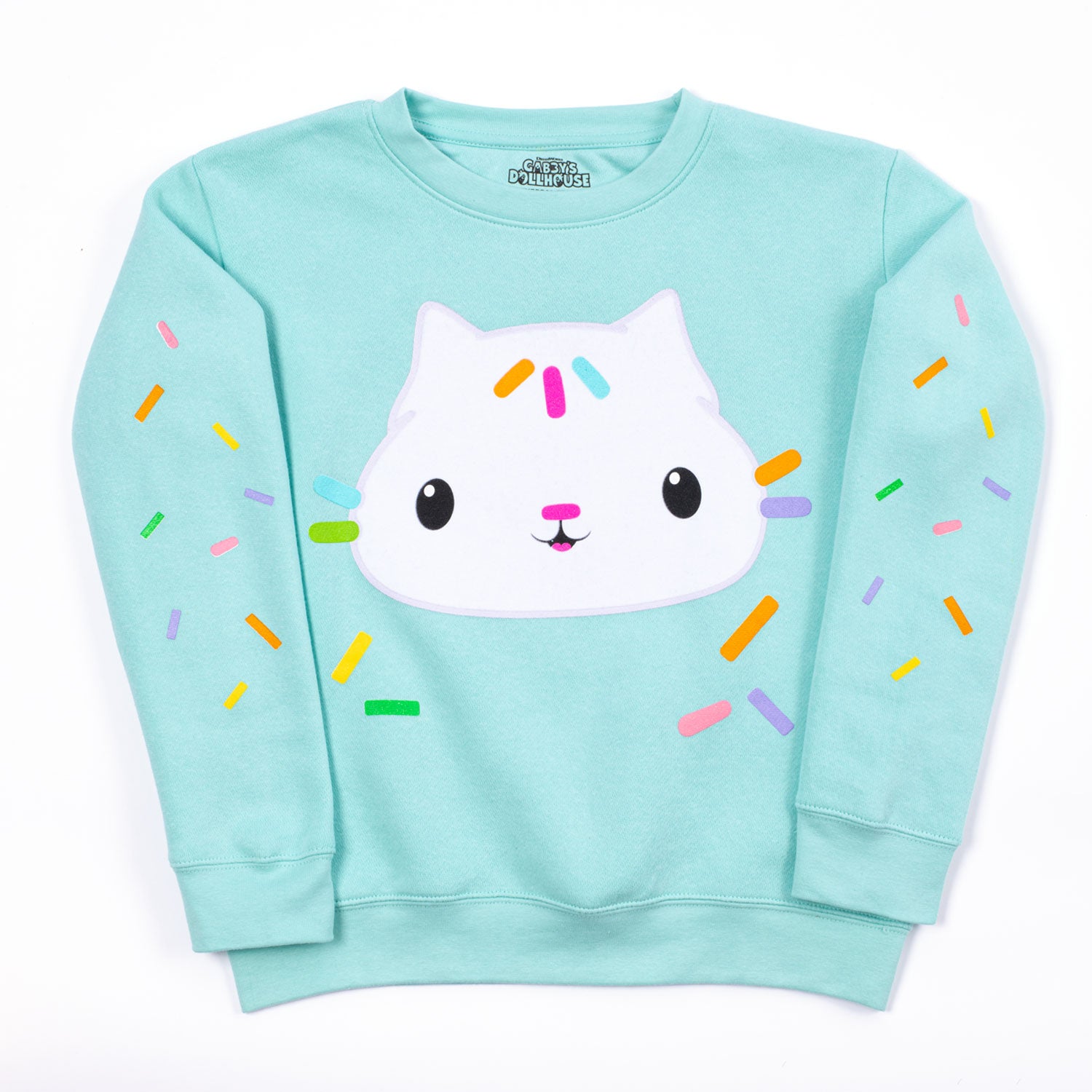 Gabby's Dollhouse Crewneck Sweatshirt of Cakey Cat-3