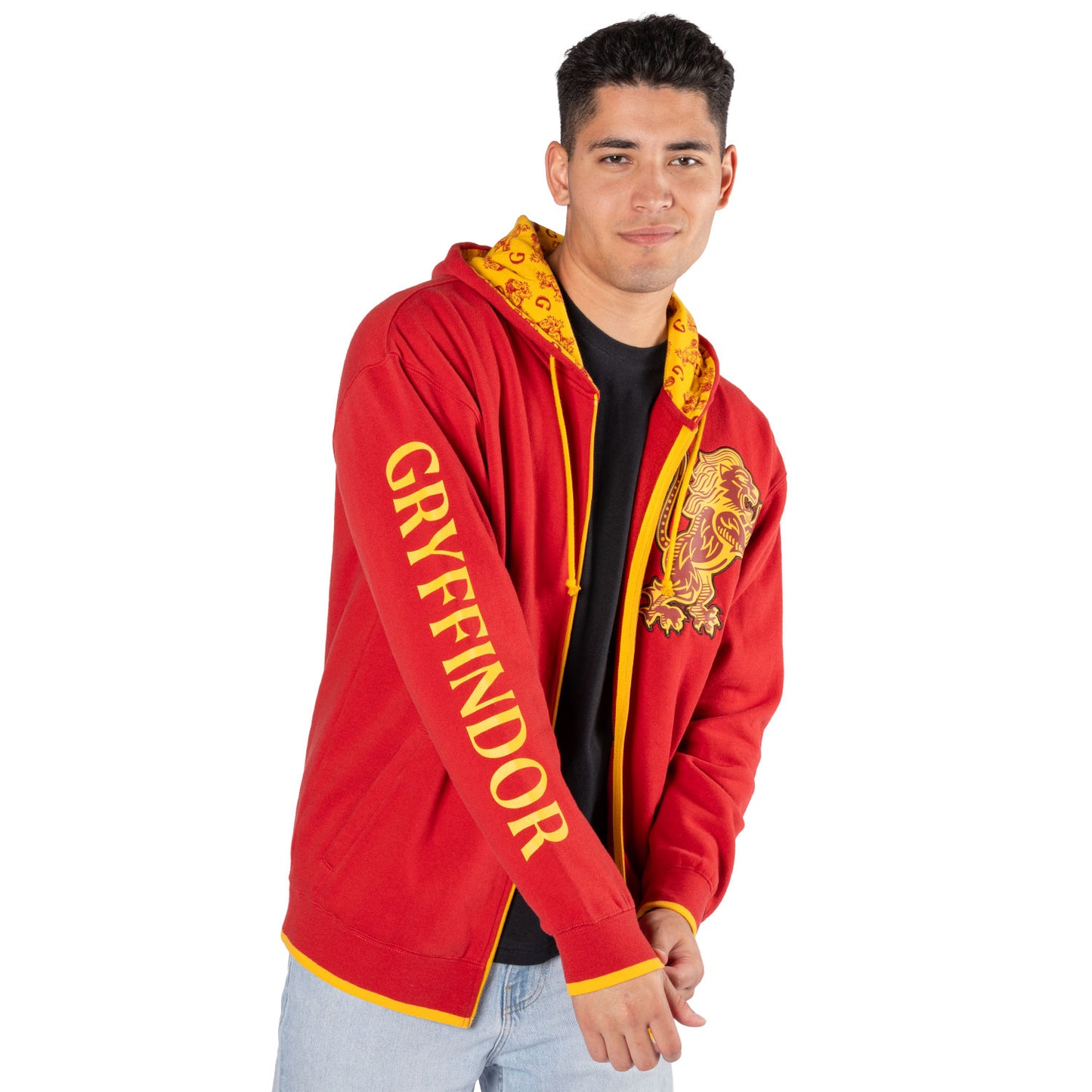 Harry Potter Zip-Up Fleece Hoodie - Gryffindor-3