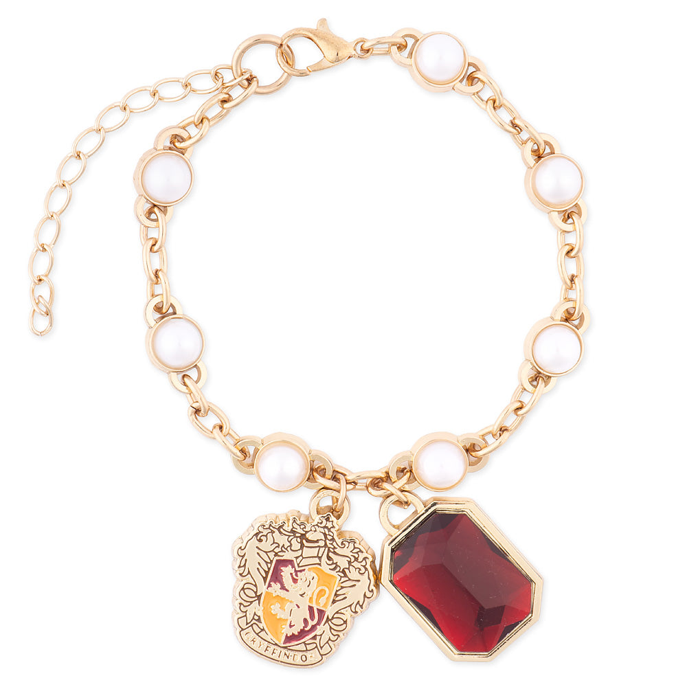 Harry Potter Bracelet of Gryffindor™ Crest with Pearl