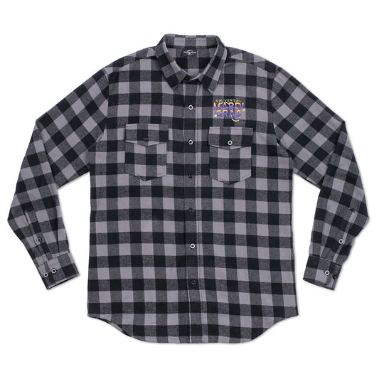 Mardi Gras 2026 Flannel Shirt featuring Baron Tonton - M