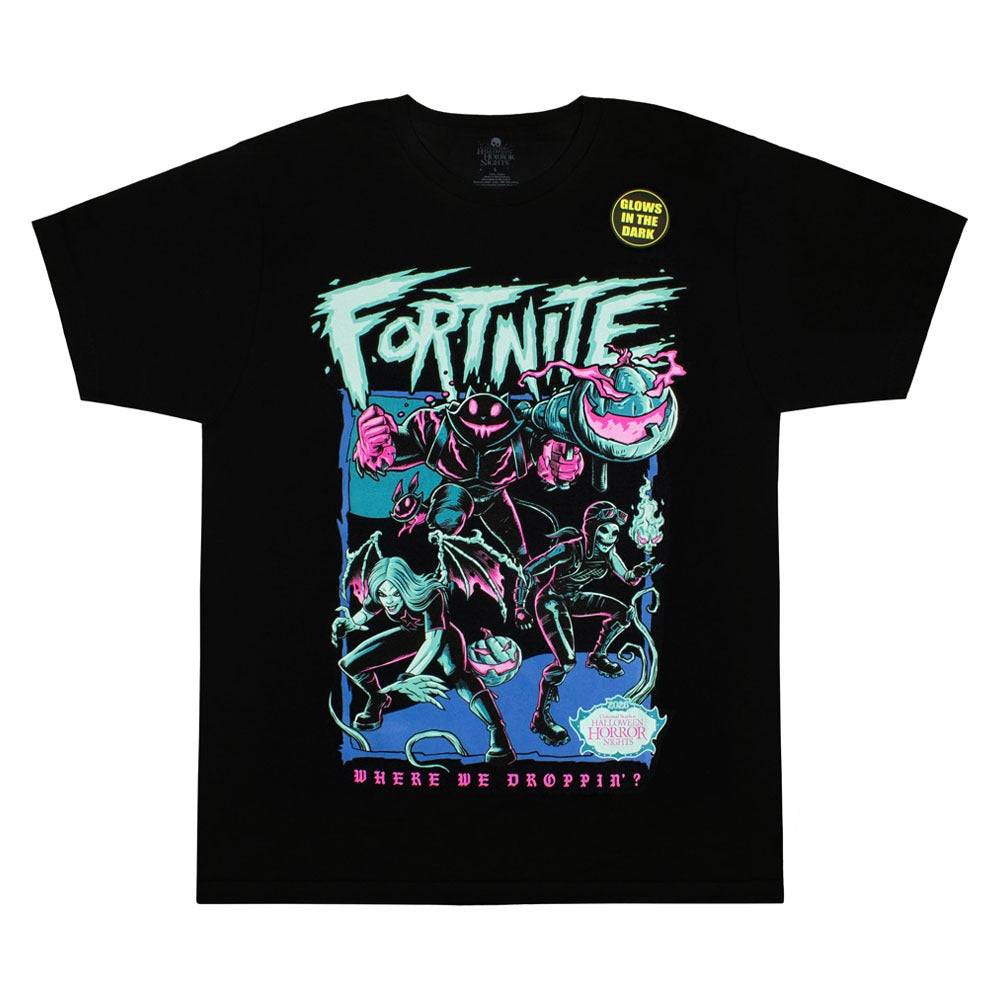 Halloween Horror Nights 2026 Fortnitemares T-Shirt Black XX-Large