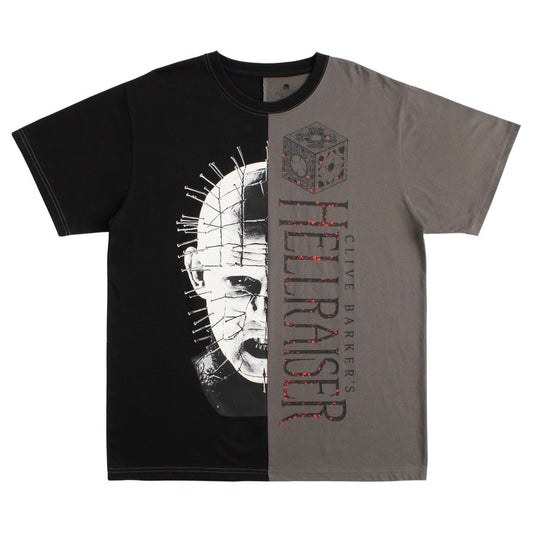 Halloween Horror Nights 2026 Hellraiser Split Fashion T-Shirt, Multi-Colored, X-Large