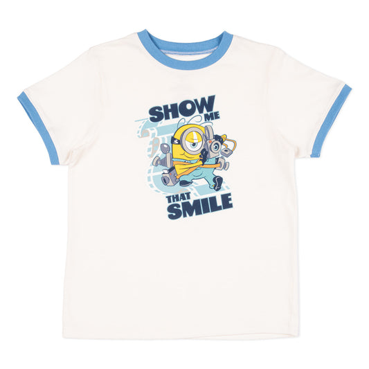 Despicable Me 3 Minions Youth Ringer T-Shirt - X-Large