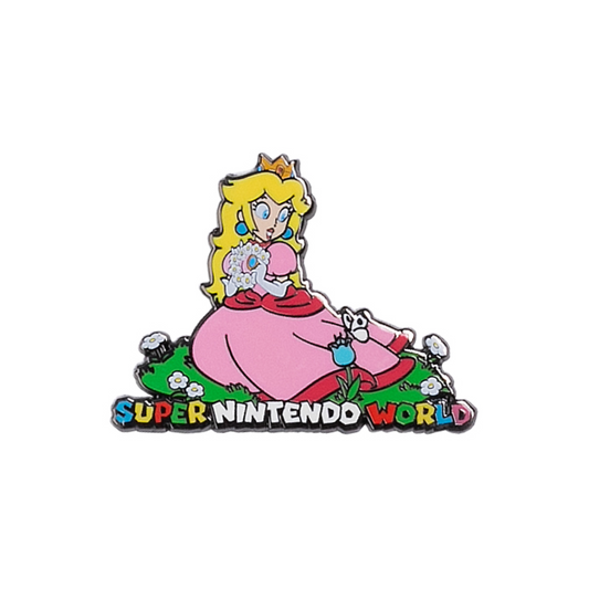 SUPER NINTENDO WORLD™; Princess Peach With Flowers Pin