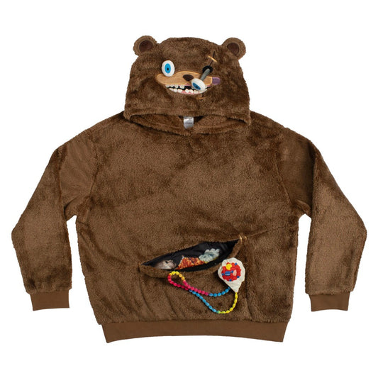 Halloween Horror Nights 2026 HamiKuma Cosplay Hoodie, Brown, Large