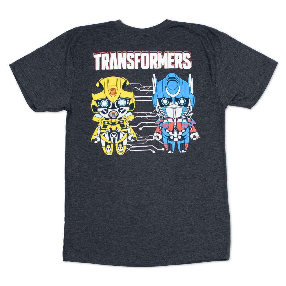 Transformers Kawaii T-Shirt, Gun Metal Grey, X-Large