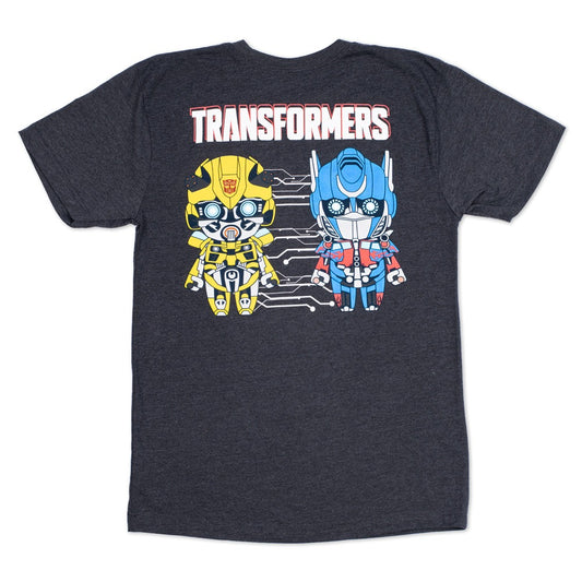 Transformers Kawaii T-Shirt, Gun Metal Grey, X-Large
