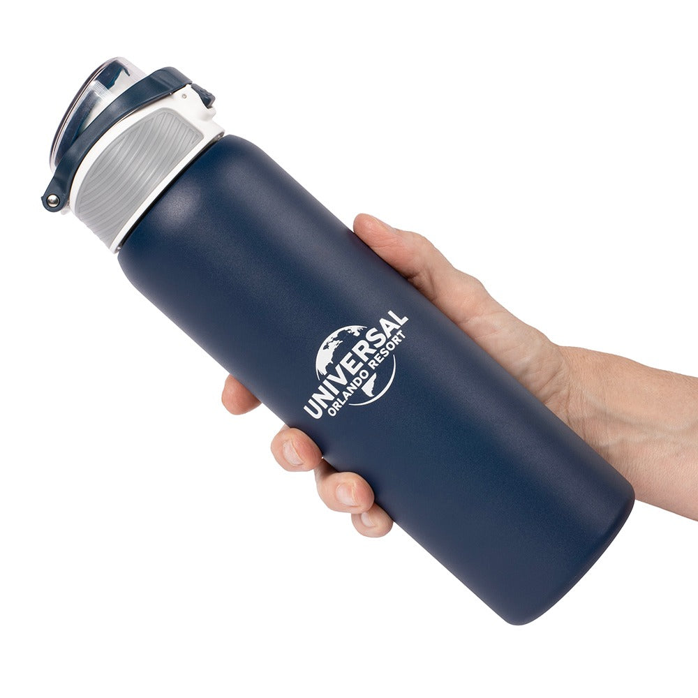 Universal Logo Embossed Stainless Steel Water Bottle-3