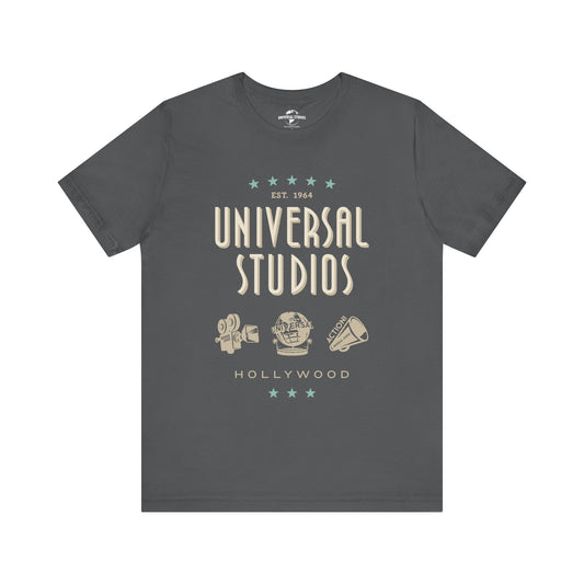 Universal studios hollywood icons t-shirt - asphalt