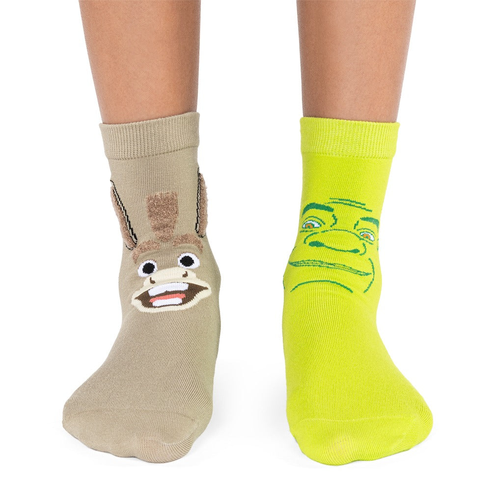 Shrek and Donkey Youth Socks-4