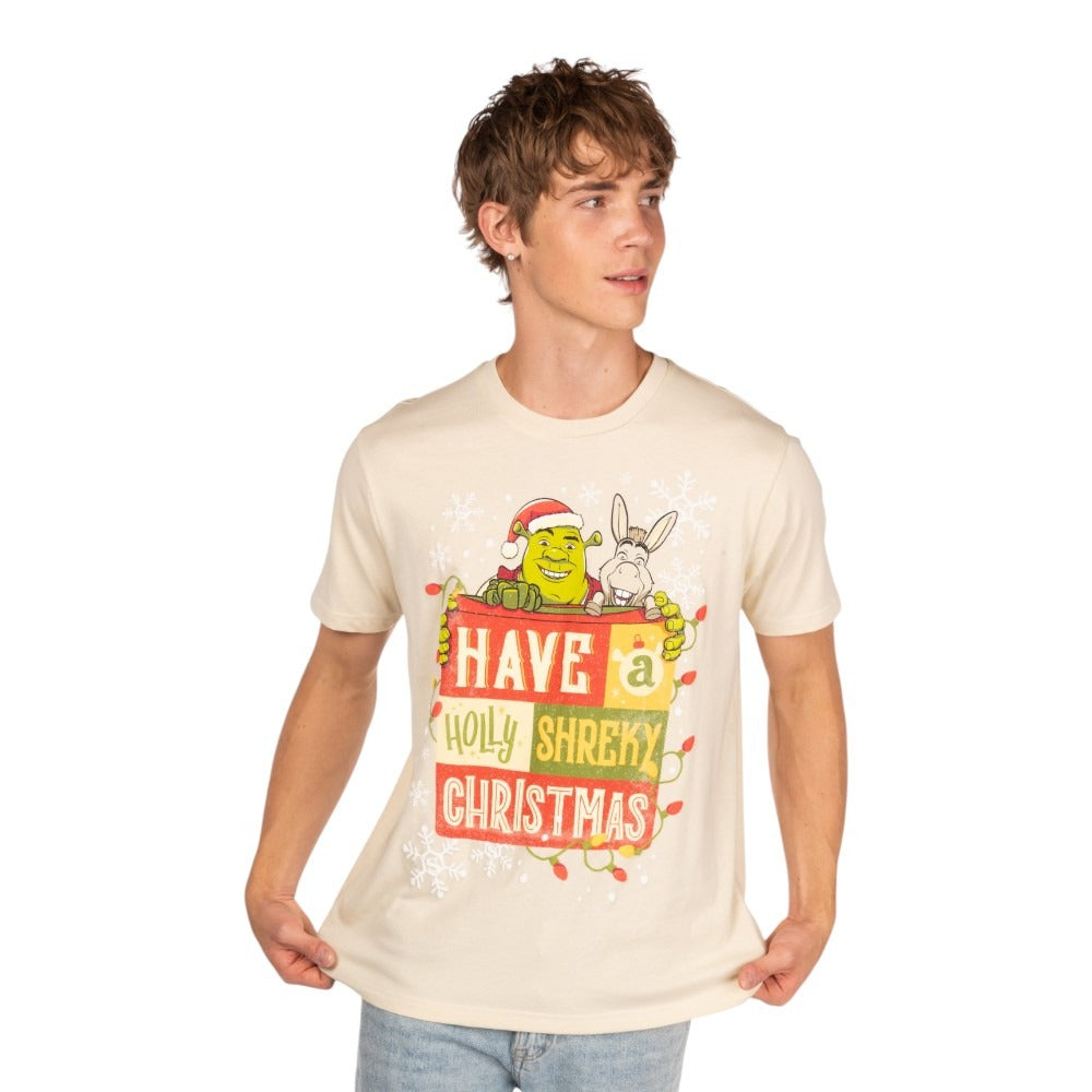 Shrek Have a Holly Shreky Christmas T-Shirt-5