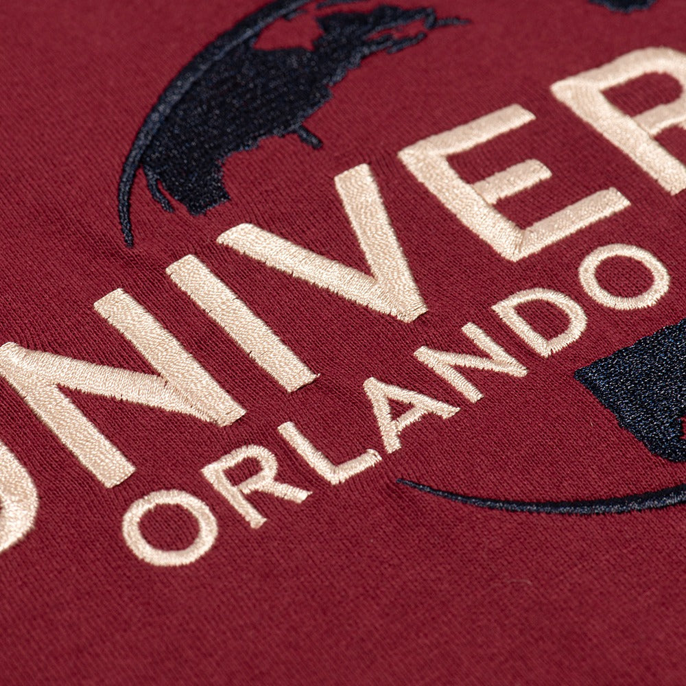 Universal Orlando Resort Maroon Embroidered Logo T-Shirt-2