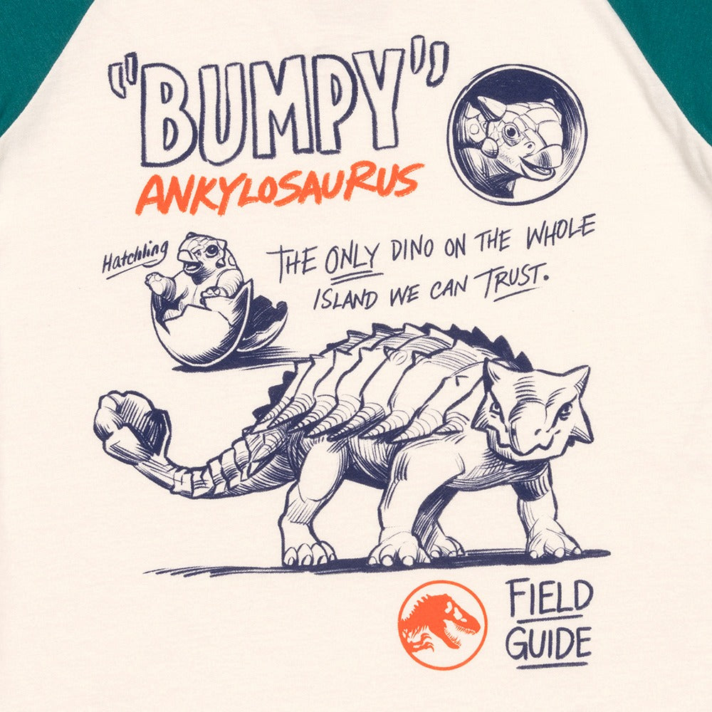 Jurassic World Bumpy Youth Raglan T-Shirt-3