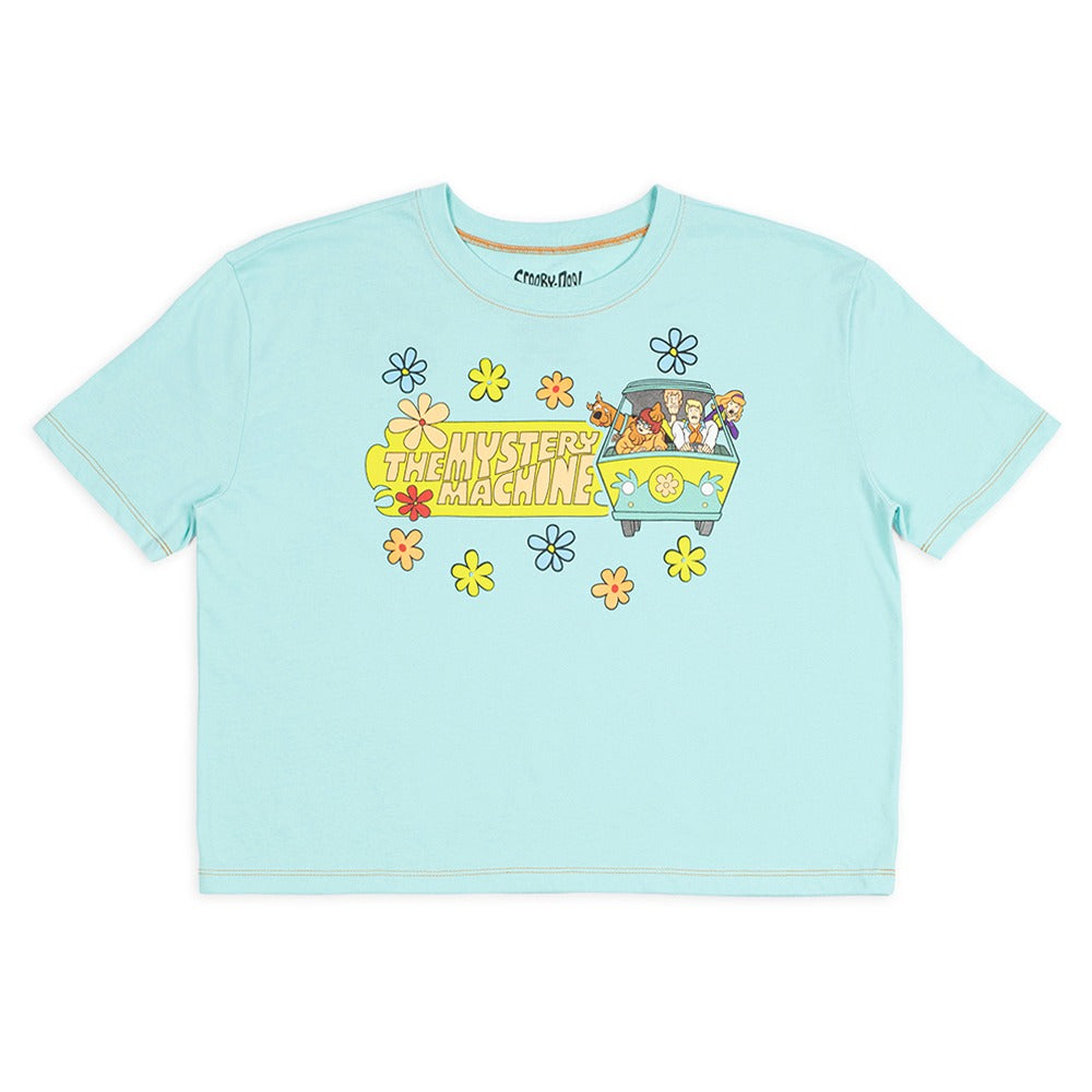 Scooby-Doo Women's Cropped T-Shirt, Mint, X-Small