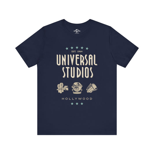 Universal studios hollywood icons t-shirt - navy