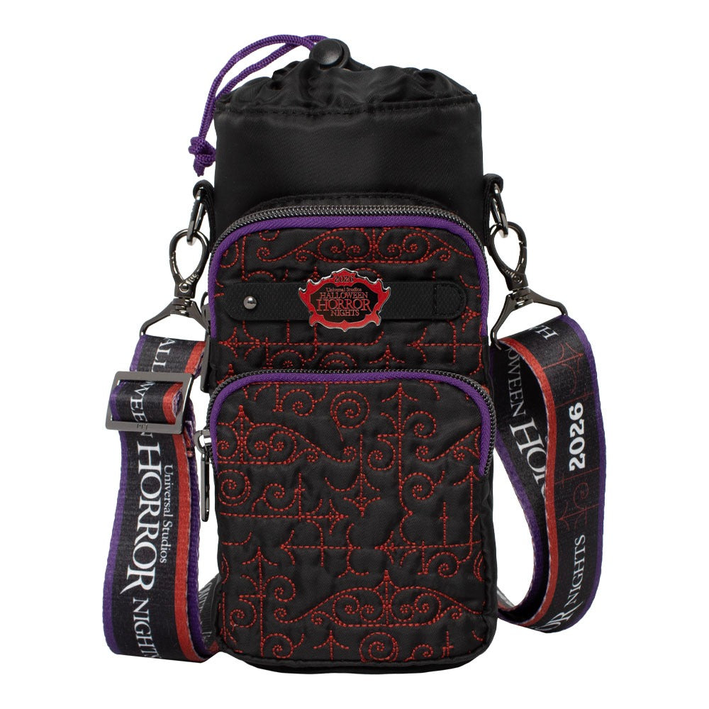 Halloween Horror Nights 2026 Logo Lug Water Bottle Bag