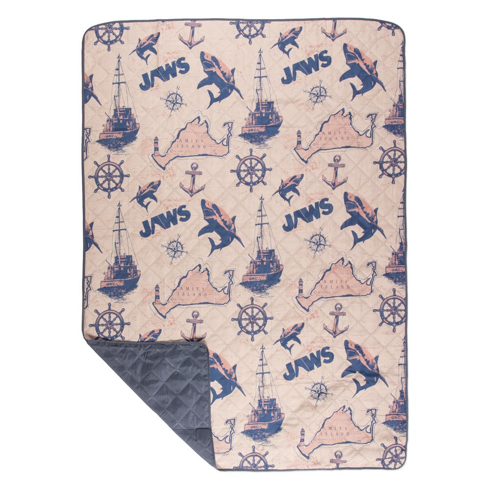 Jaws Logo Roll-Up Blanket-7