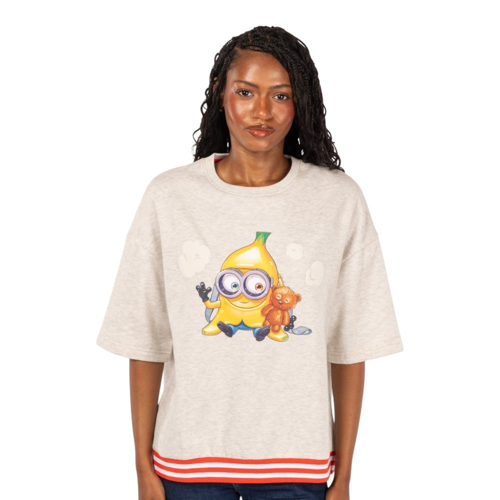 Despicable Me Minions & Popcorn Oversized T-Shirt-4