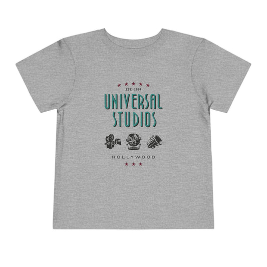 Universal studios hollywood icons toddler t-shirt - athletic heather