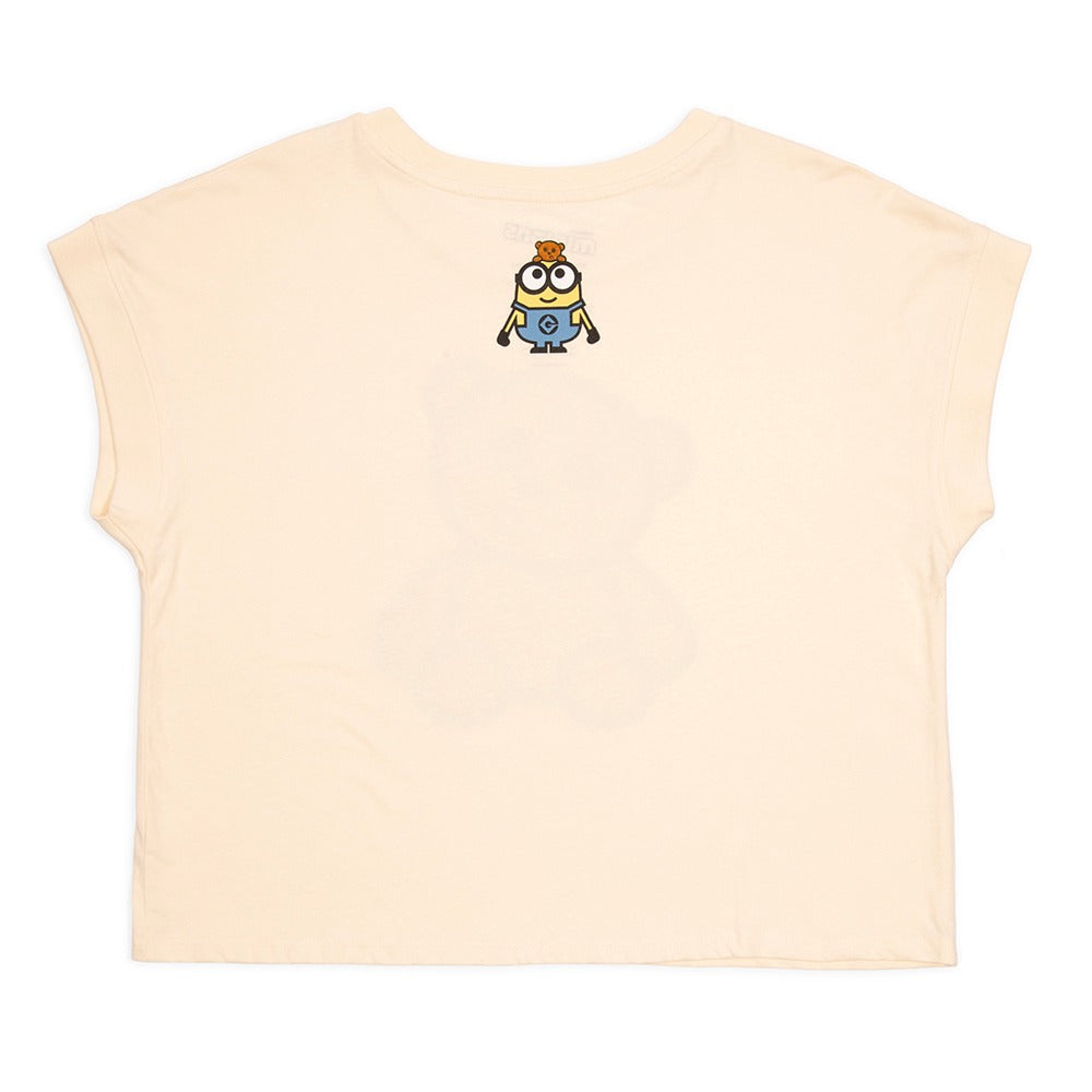 Despicable Me Bob & Tim Women's Crop T-Shirt-2