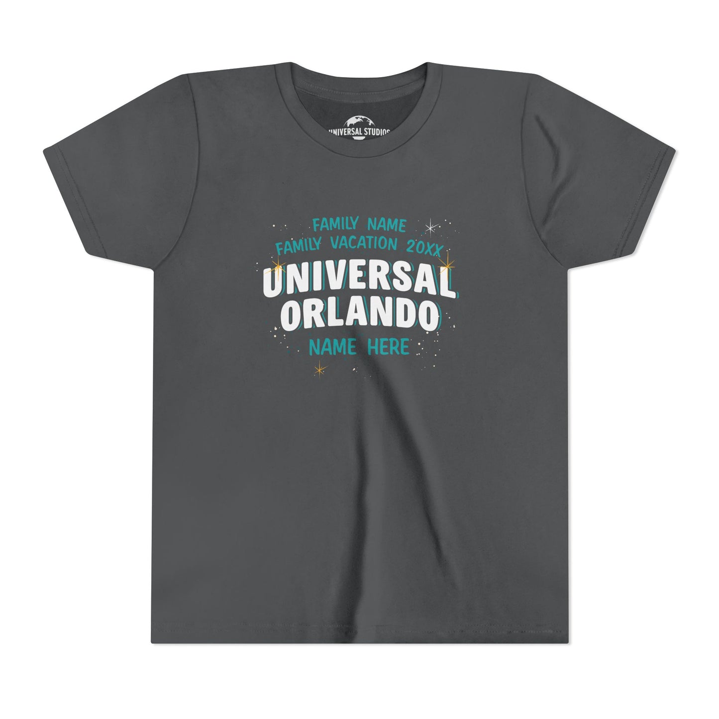 Universal Orlando Resort Family Vacation Personalized Youth T-Shirt