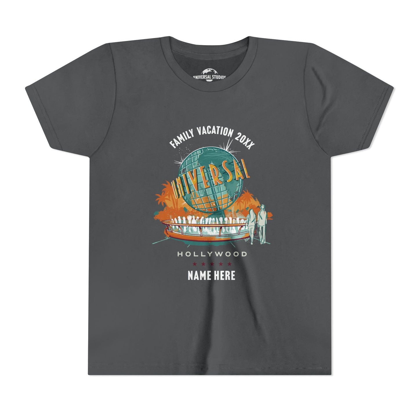 Universal Studios Hollywood Vintage Globe Personalized Youth T-Shirt