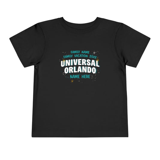 Universal Orlando Resort Family Vacation Personalized Toddler T-Shirt