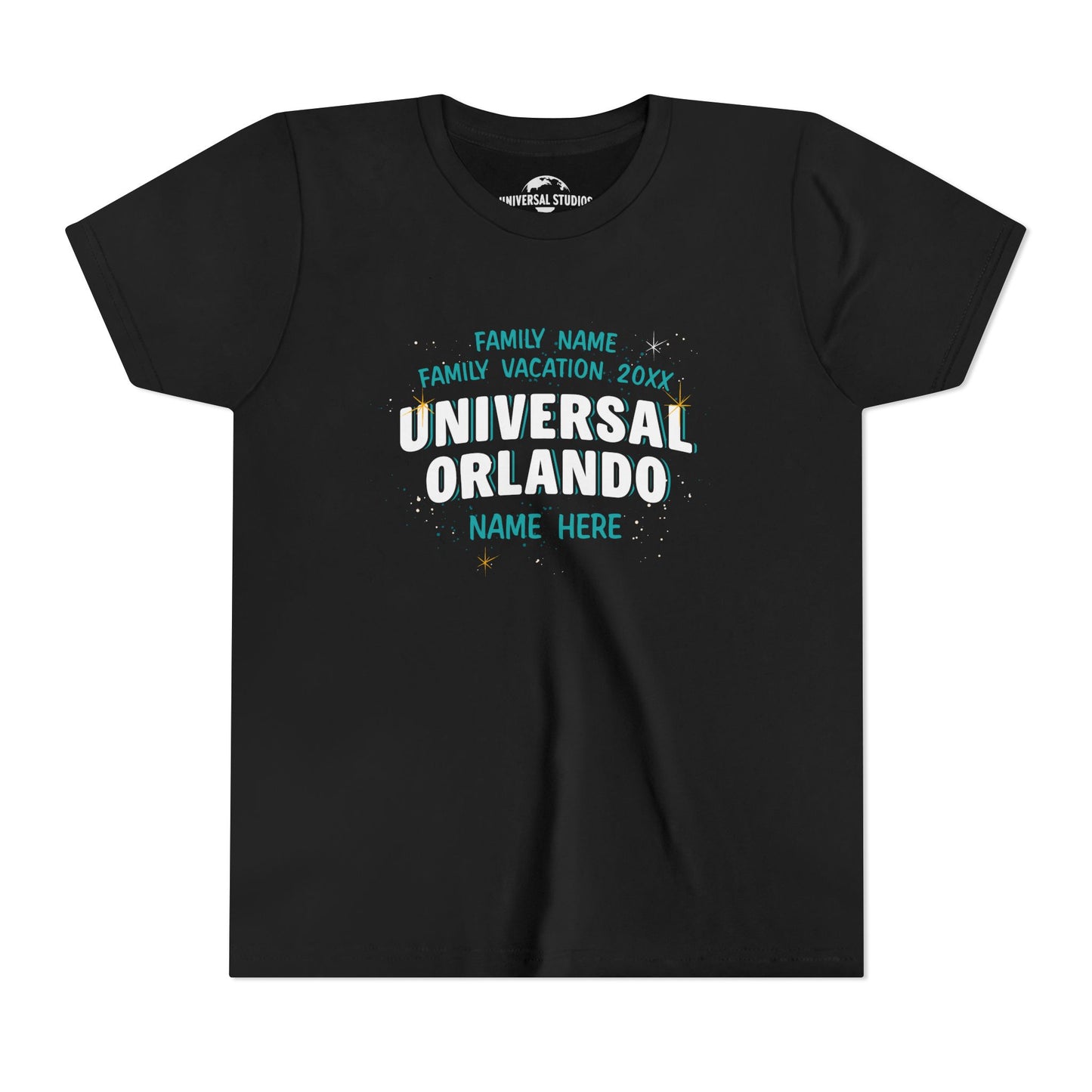 Universal Orlando Resort Family Vacation Personalized Youth T-Shirt