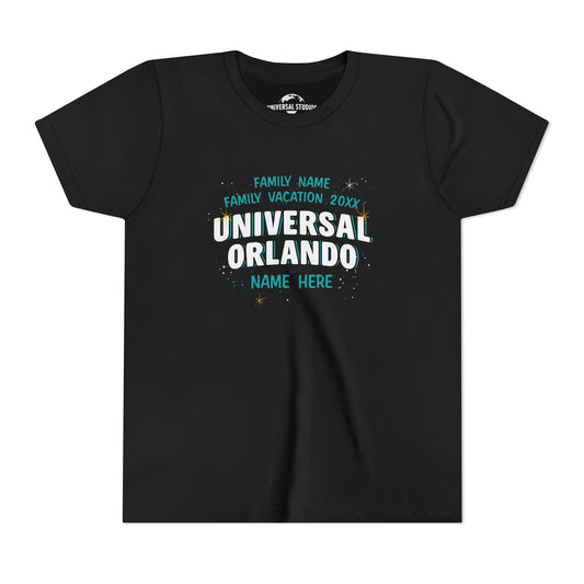 Universal Orlando Resort Family Vacation Personalized Youth T-Shirt