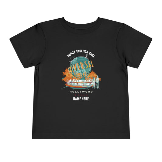 Universal Studios Hollywood Vintage Globe Personalized Toddler T-Shirt