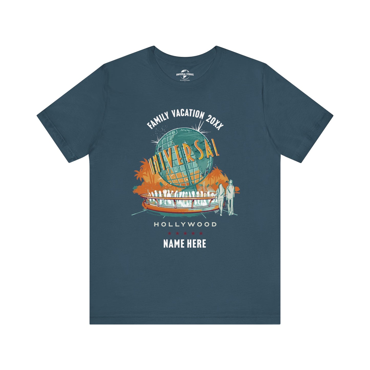 Universal Studios Hollywood Vintage Globe Personalized T-Shirt