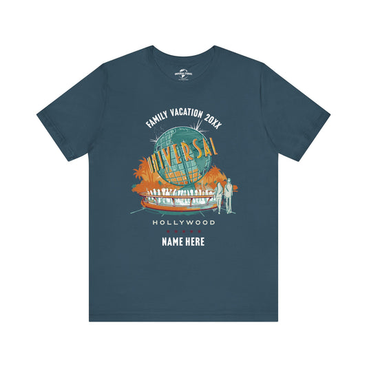 Universal Studios Hollywood Vintage Globe Personalized T-Shirt