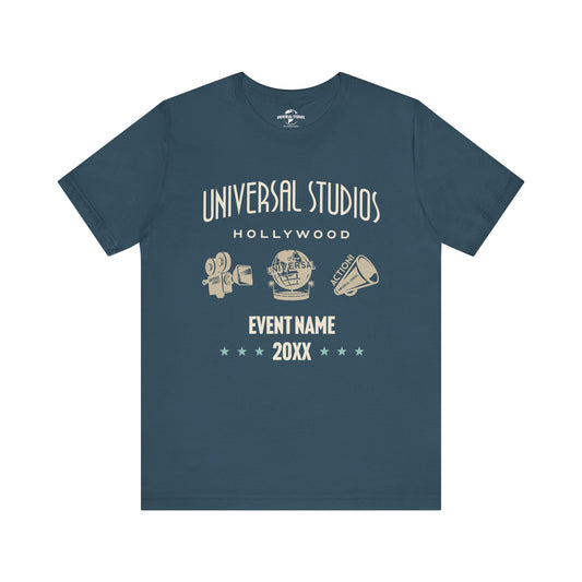 Universal studios hollywood icons personalized t-shirt - heather deep teal