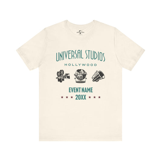 Universal studios hollywood icons personalized t-shirt - natural