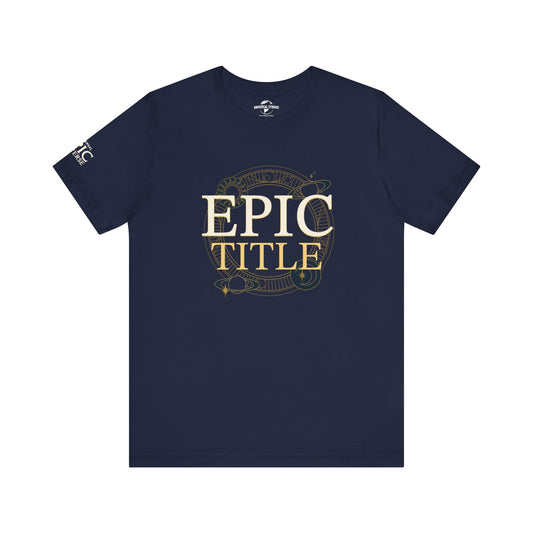 Epic universe epic title personalized t-shirt - navy