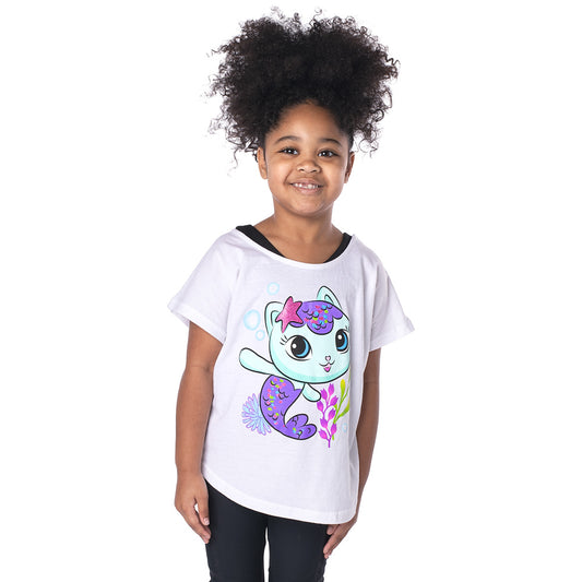 Gabby's Dollhouse Youth T-Shirt of MerCat