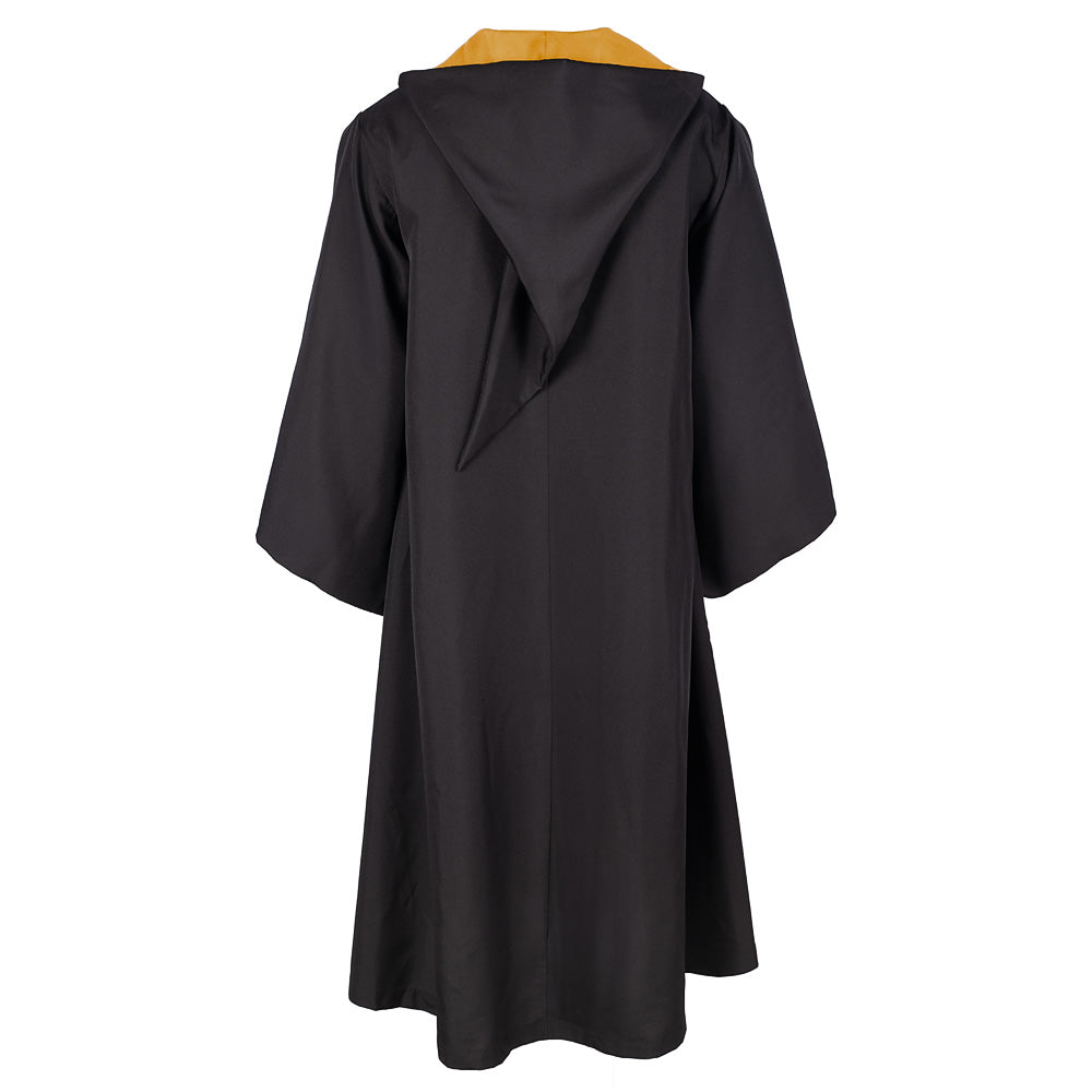 Elbenwald Harry Potter Hufflepuff Cape - Authentic Black and Yellow Cape for Cosplay and Costumes, Official Hogwarts Design - S Elbenwald Harry Potter Hufflepuff Cape - Authentic Black and Yellow Cape for Cosplay and Costumes, Official Hogwarts Design - S